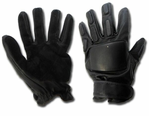 SEC BLACK LEATHER COMBAT GLOVES 12501002 picture#1