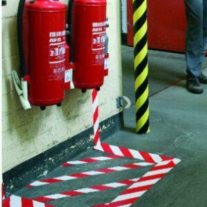 Tesa white and red Hazard Warning Floor And Lane Marking Tape, 50 mm x 33 m 310572029 picture#2