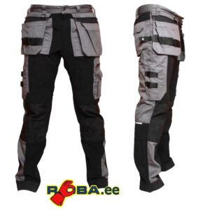 WORTEX 930 stretch work trousers with hanging pockets. Grey W930-H picture#0