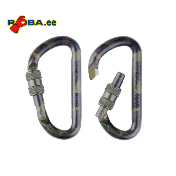 WOODLAND 80MM TACTICAL CARABINER (PAIR) 15922080 picture#0