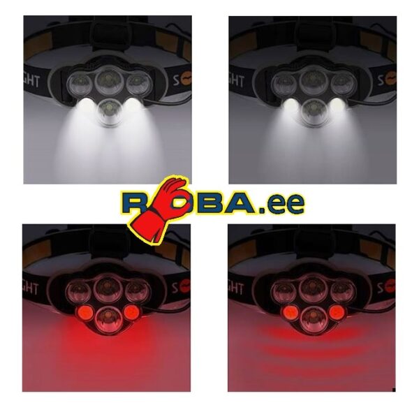 LED headlamp SOLIGHT 4x4, with red light, USB rechargeable  WN35 picture#2