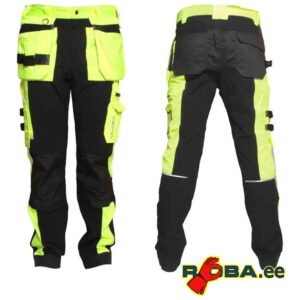 WORTEX 930 stretch work trousers with hanging pockets. Yellow W930-K picture#0