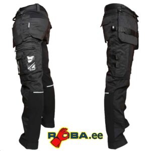 WORTEX 930 stretch work trousers with hanging pockets. Black W930-M picture#1