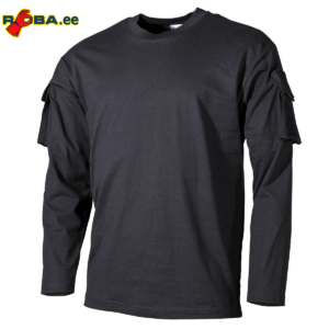 US Shirt, long-sleeved, black, with sleeve pockets 00123A picture#0