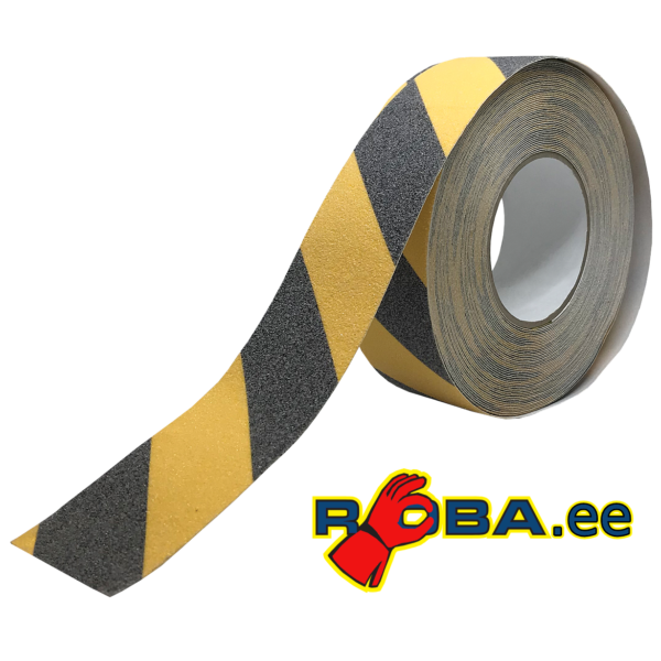 Yellow and Black Anti-Slip Hazard Tape 5metres X 50 mm 2314 picture#1