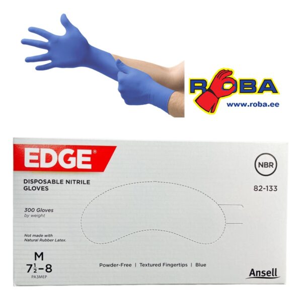 Nitrile GLoves with out powder 300pc (250tk XL) EDGE 82-133 picture#0