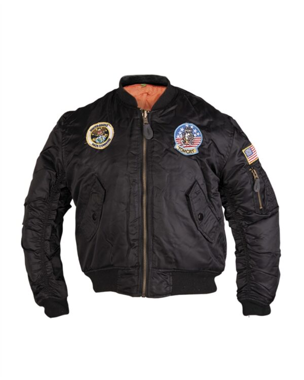 BLACK MA1® KIDS FLIGHT JACKET W. PATCHES 12003502 picture#0