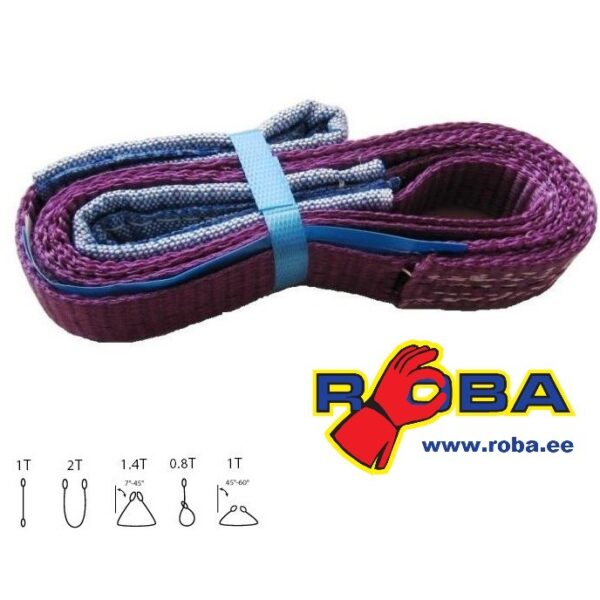 Polyester webbing sling 1 ton, 33mm Linttropid 1t picture#0