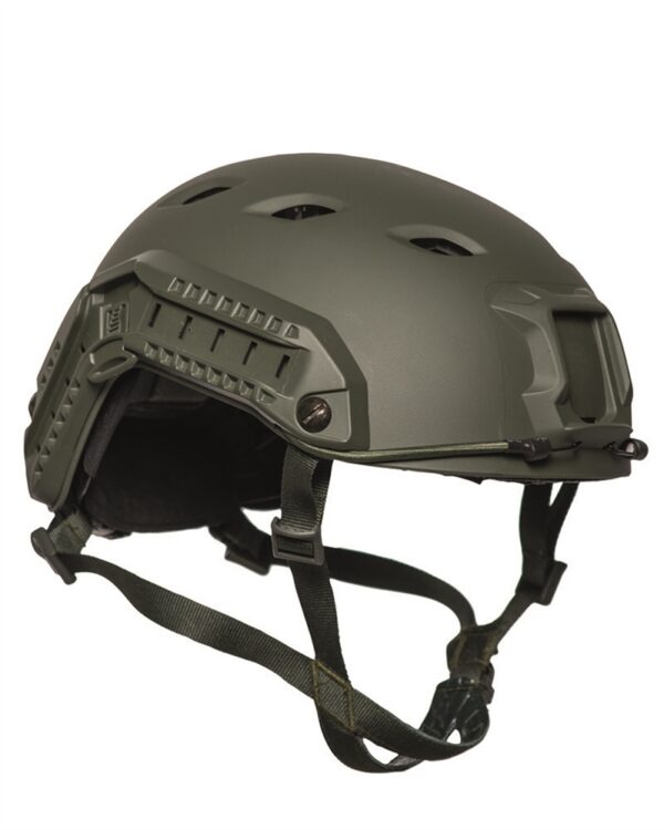 US OD ′FAST′ W/RAIL PARATROOPER HELMET 16662501 picture#4