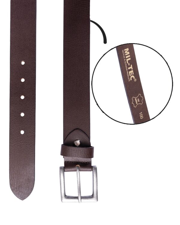 BROWN MIL-TEC® NAPPA-LEATHER BELT 13169009 picture#3