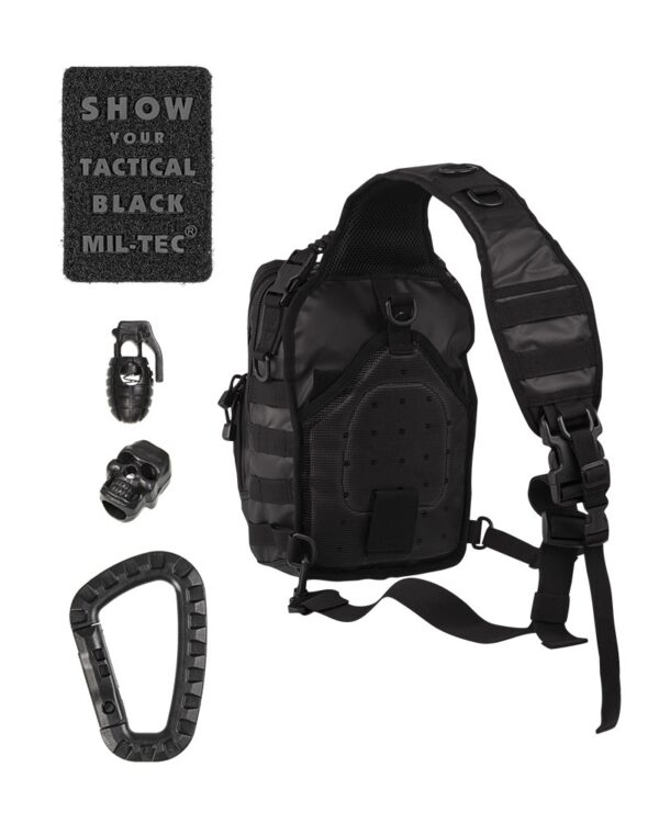 TACTICAL BLACK ONE STRAP ASSAULT PACK SMALL 14059188 picture#2