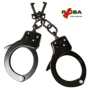 BLACK SINGLE LOCK HAND CUFFS 16202000 picture#0