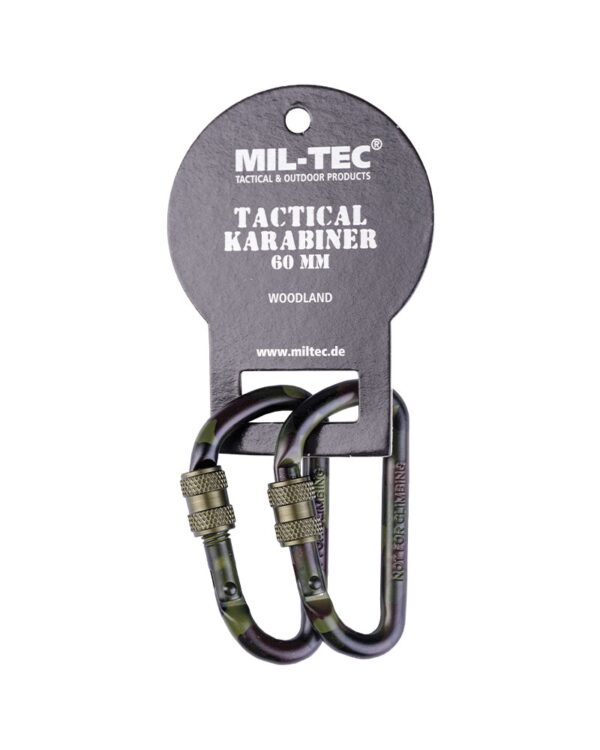 WOODLAND 60MM TACTICAL CARABINER (PAIR) 15922060 picture#1