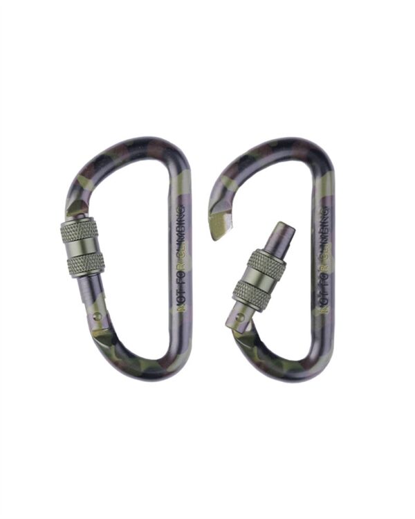 WOODLAND 80MM TACTICAL CARABINER (PAIR) 15922080 picture#1