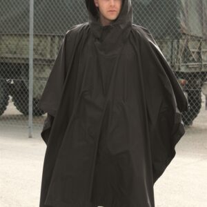 BLACK RIPSTOP WET WEATHER PONCHO 10630002 picture#0