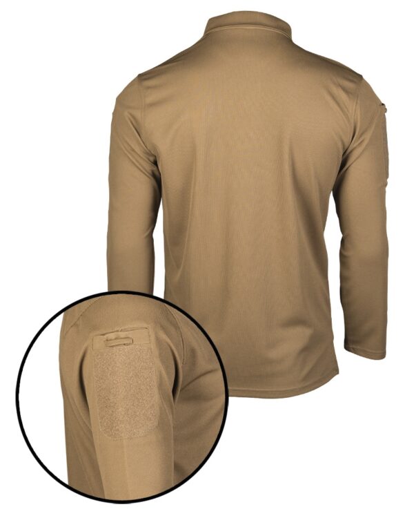 DARK COYOTE TACT. LONG SLEEVE POLO SHIRT QUICKDRY 10962019 picture#2