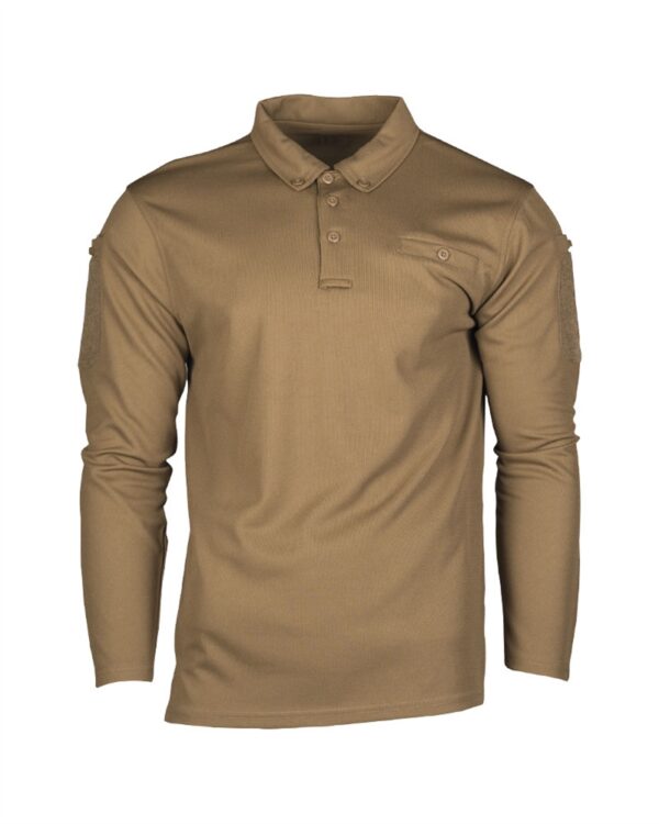 DARK COYOTE TACT. LONG SLEEVE POLO SHIRT QUICKDRY 10962019 picture#1