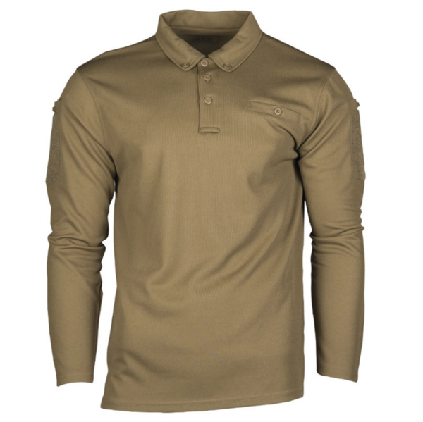 DARK COYOTE TACT. LONG SLEEVE POLO SHIRT QUICKDRY 10962019 picture#0