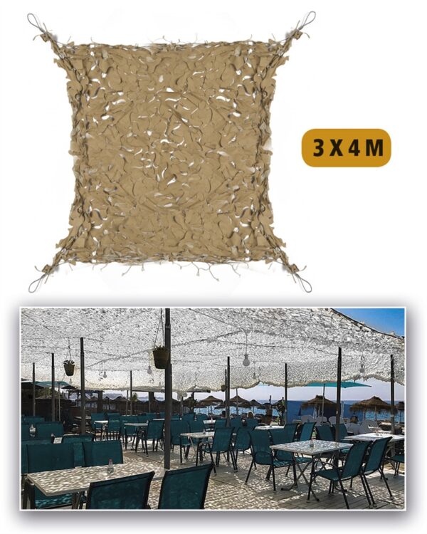 DESERT 3X4 ′SHADE SAIL′ NET BROADLEAF 14481460 picture#0