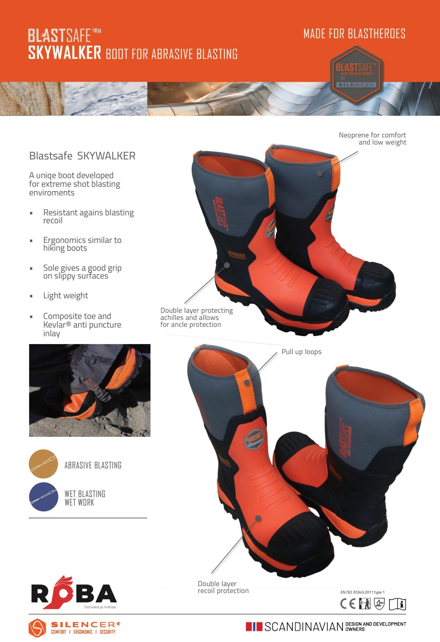 Сапоги Blastsafe™ SKYWALKER для дробеструйной обработки 801000 picture#1 Сапоги Blastsafe™ SKYWALKER для дробеструйной обработки 801000 picture#1