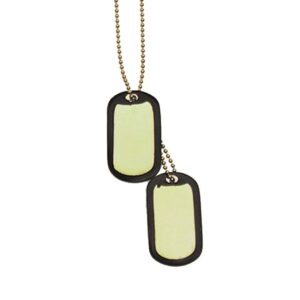 US GOLDEN DOG TAG SET WITH SILENCER 16311017 picture#0