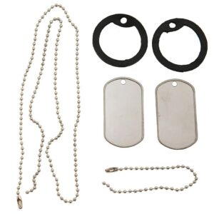 US stainless steel tag set with silencer 16311018 picture#0