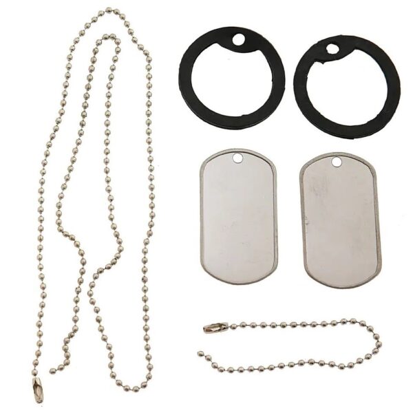 US stainless steel tag set with silencer 16311018 picture#0