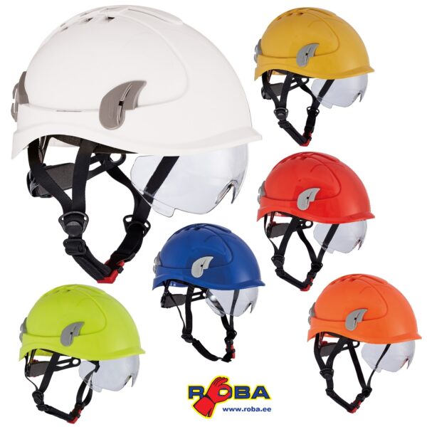 ALPINWORKER safety helmet with goggles and four-point harness ALPINWORKER picture#0