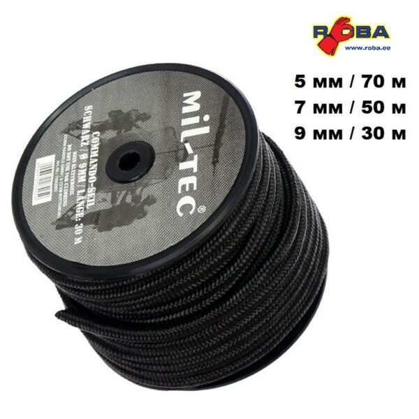 BLACK 5MM (70M) COMMANDO ROPE 15942002 picture#2