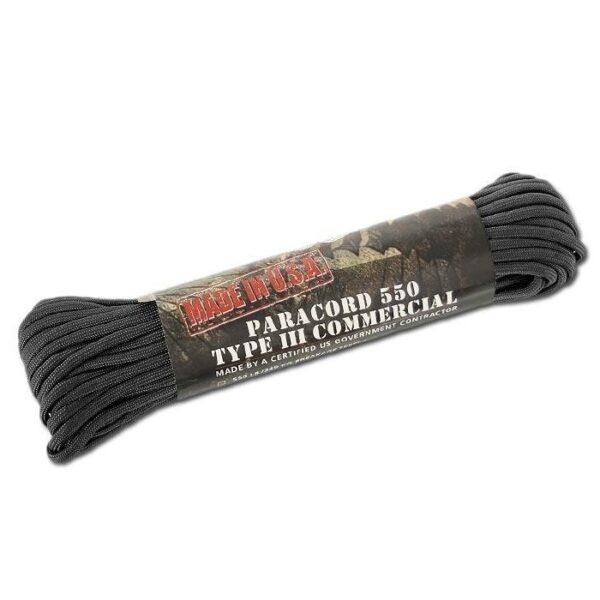 US BLACK 50FT. PARACORD 15945002 picture#0