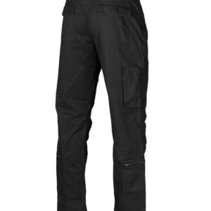 BLACK COTTON PREWASH PILOT PANTS ′STRAIGHT CUT′ 11501902 picture#1