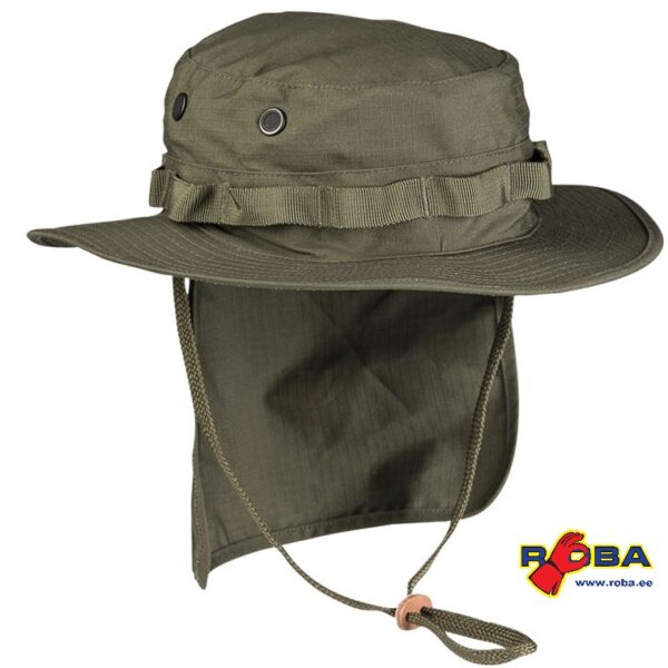 BRITISH OD R/S BOONIE WITH NECK FLAP 12326101 picture#0