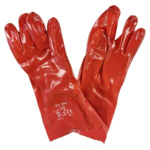 Gloves with red PVC coating 054/3620 (35 cm) 054 picture#1