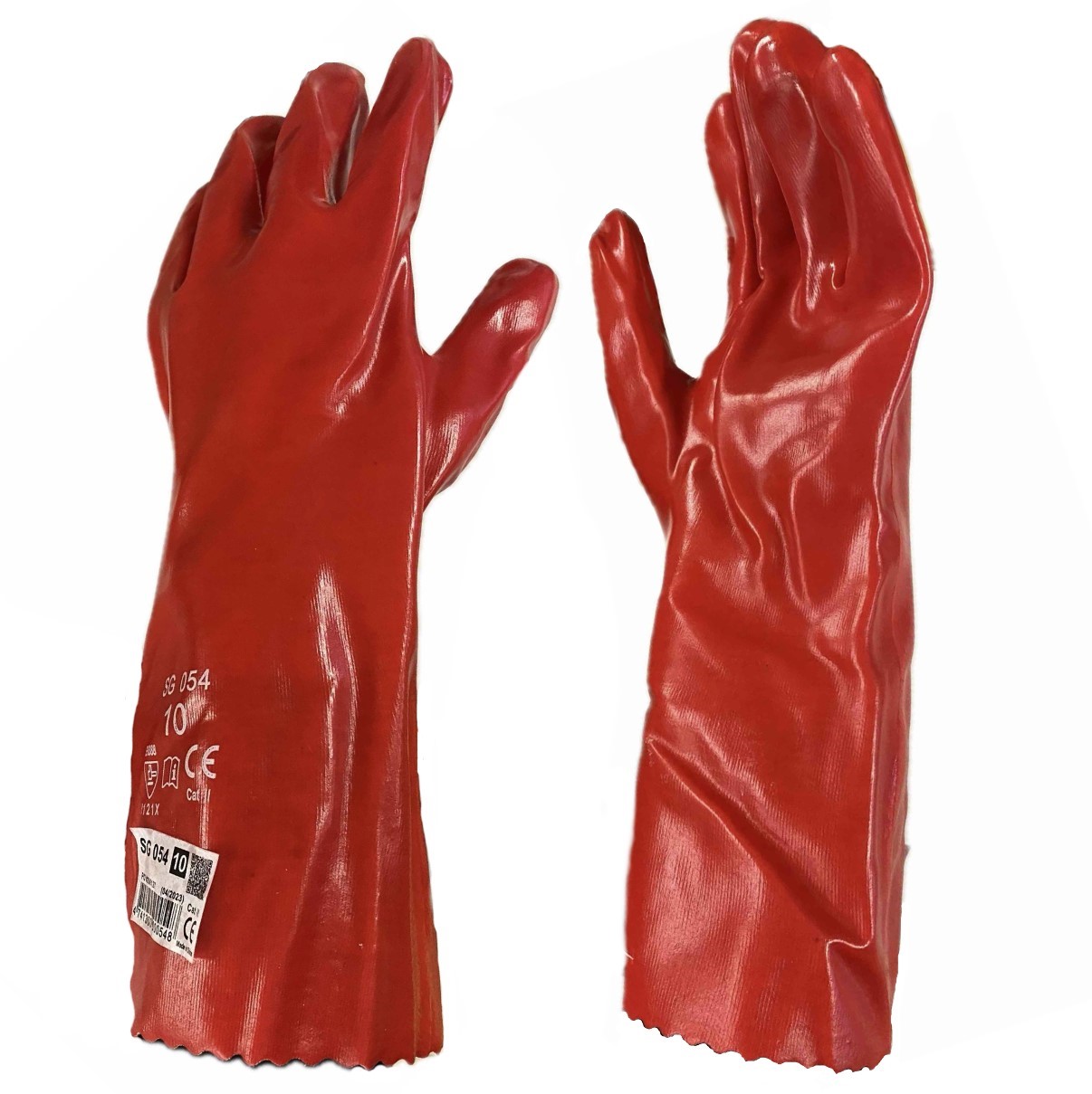 Gloves with red PVC coating 054/3620 (35 cm) 054 picture#0 Gloves with red PVC coating 054/3620 (35 cm) 054 picture#0