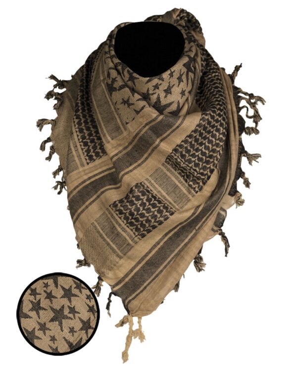 COYOTE/BLACK SHEMAGH SCARF ′STARS′ 12609405 picture#0