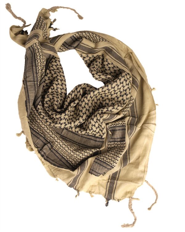 KHAKI/BLACK SHEMAGH SCARF 12611000 picture#0