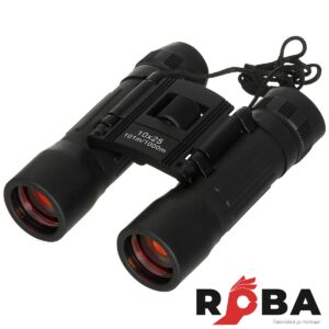 Binocular, foldable, 10 x 25, black, Ruby lens 34663A picture#0