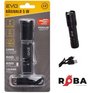 LED  flashlight 5W, 500LM, USB TN_9827 picture#0