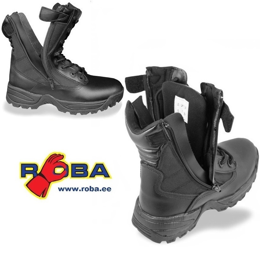 BLACK TACTICAL BOOTS TWO-ZIP 12822202 picture#2 BLACK TACTICAL BOOTS TWO-ZIP 12822202 picture#2