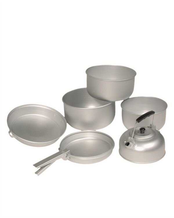 ALU COOK-SET (3 COOK POTS,PAN,TEA POT) 14661000 picture#0