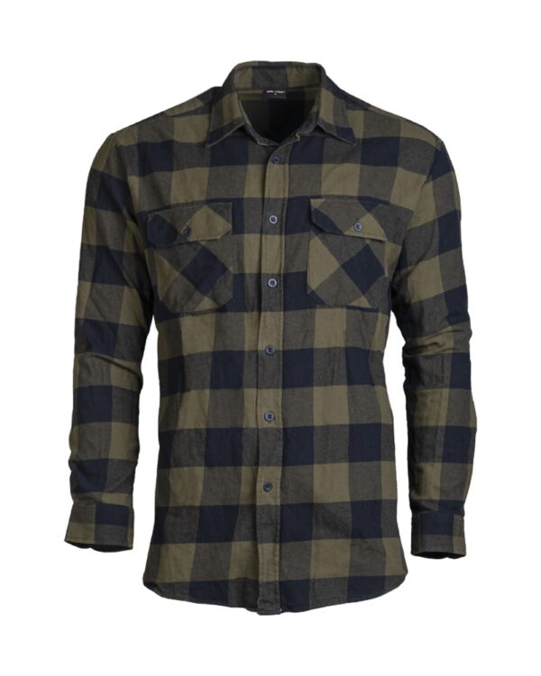 BLACK/OD FLANNEL SHIRT LIGHT 10939001 picture#1