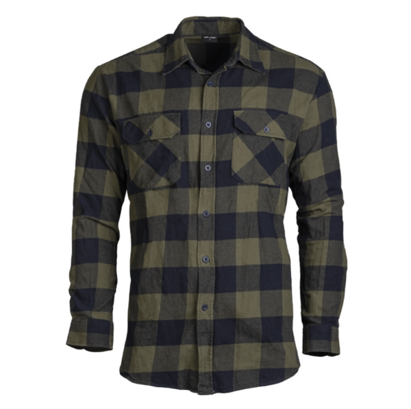 BLACK/OD FLANNEL SHIRT LIGHT 10939001 picture#0