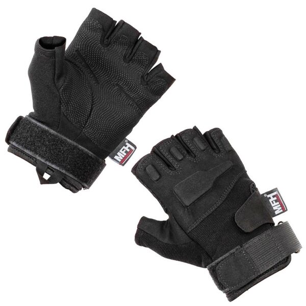 Tactical Gloves, "Protect", fingerless, black 15553A 15553A picture#0