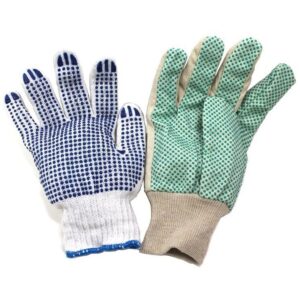 Textile work gloves