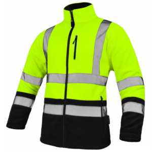 Warm fleece jacket REF yellow with reflective elements REF yellow picture#0