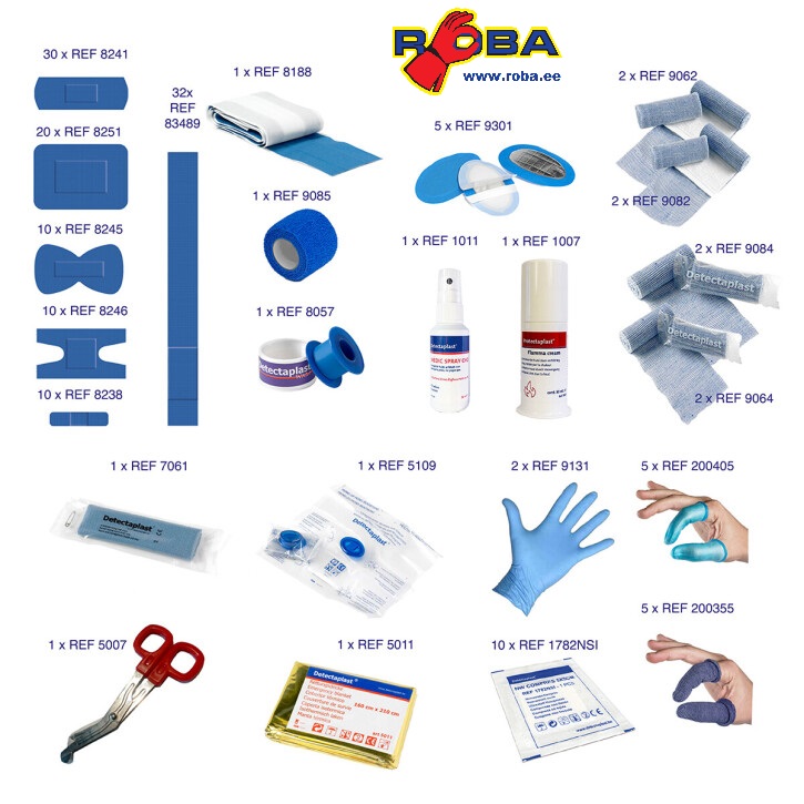 Toitlustuse Esmaabipakk Detectaplast L 9030 DP9030 picture#3 Toitlustuse Esmaabipakk Detectaplast L 9030 DP9030 picture#3