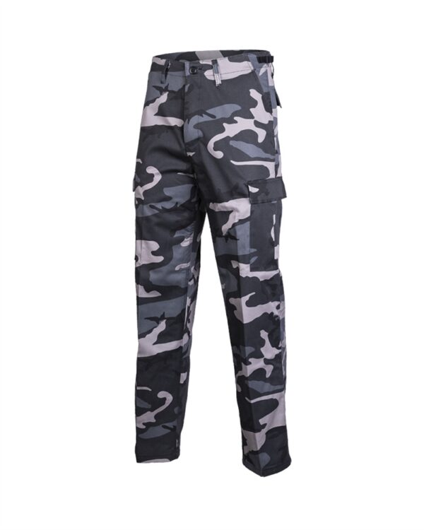 Dark camo BDU ranger field pants with straight cut 17811835 picture#0