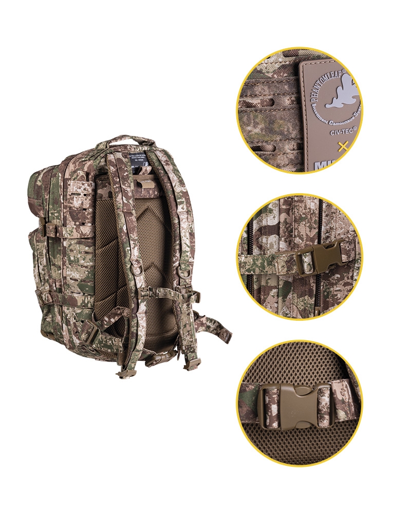 US WASP I Z2 LASER CUT ASSAULT BACKPACK SMALL 14002666 picture#3 US WASP I Z2 LASER CUT ASSAULT BACKPACK SMALL 14002666 picture#3