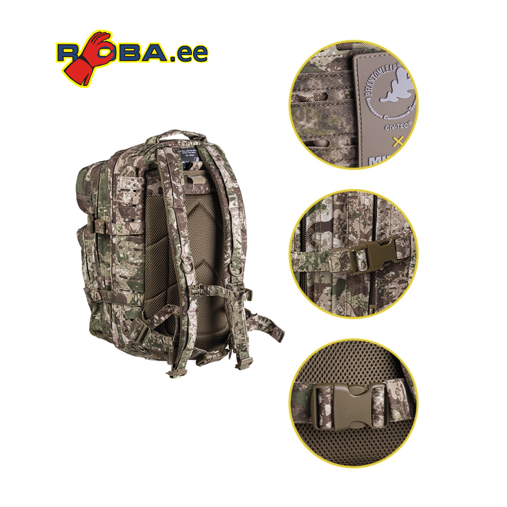 US WASP I Z2 LASER CUT ASSAULT BACKPACK SMALL 14002666 picture#1 US WASP I Z2 LASER CUT ASSAULT BACKPACK SMALL 14002666 picture#1