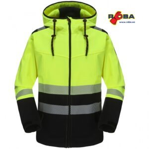 Softshell jacket LEO_HVG high visibility Class 2, yellow/black, Pesso LEO_HVG picture#1